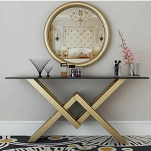 آینه و کنسول استیل مدل شارلین