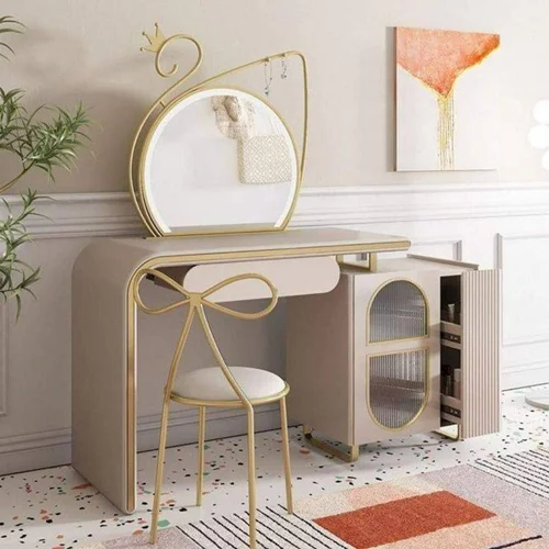 میز آرایش مدل پروانه با صندلی و آینه آرایشی