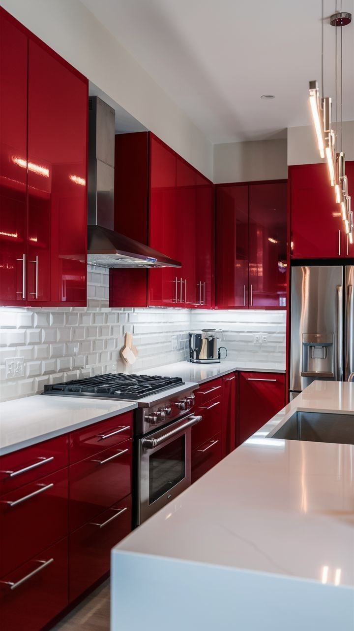 بین کابینتی با شیشه رنگی و سکوریت