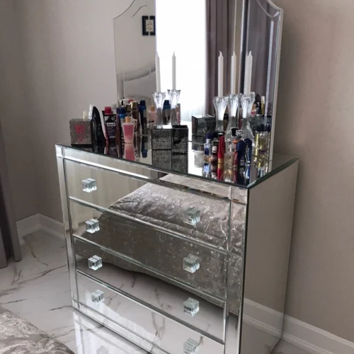 آینه کنسول با ست کامل رنگ پولیش در سه رنگ سفید مشکی برنز