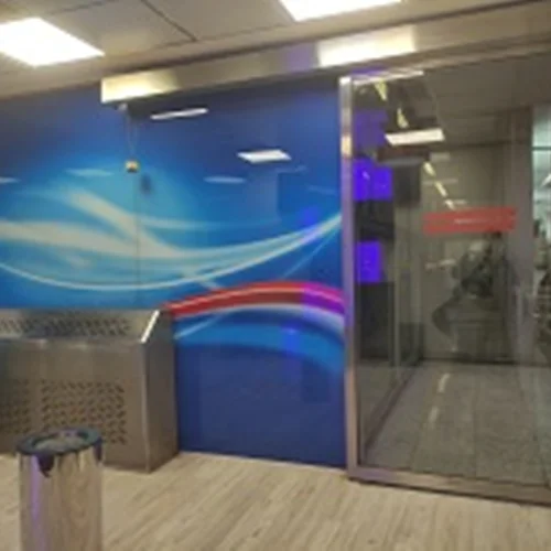 شیشه لاکوبل رنگی شرکت وینیستون فرودگاه مهرآباد